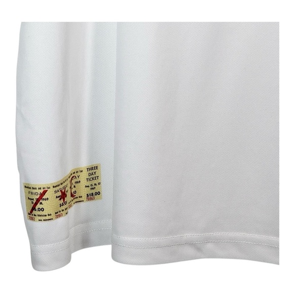 Beams Golf Woodstock Collab Polo in White NWT - Picture 8 of 9